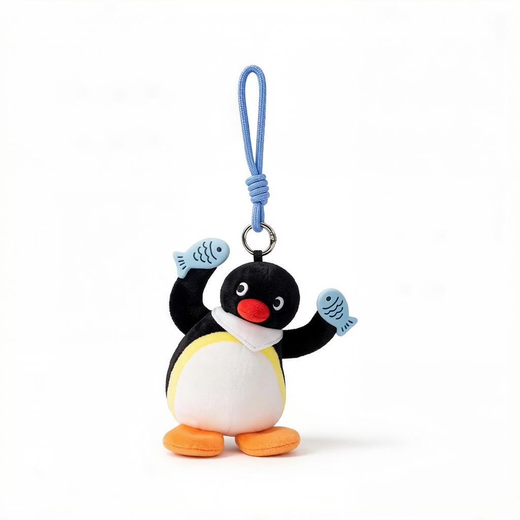 Genuine Penguin Plush Keychain Doll Ornament for Backpacks