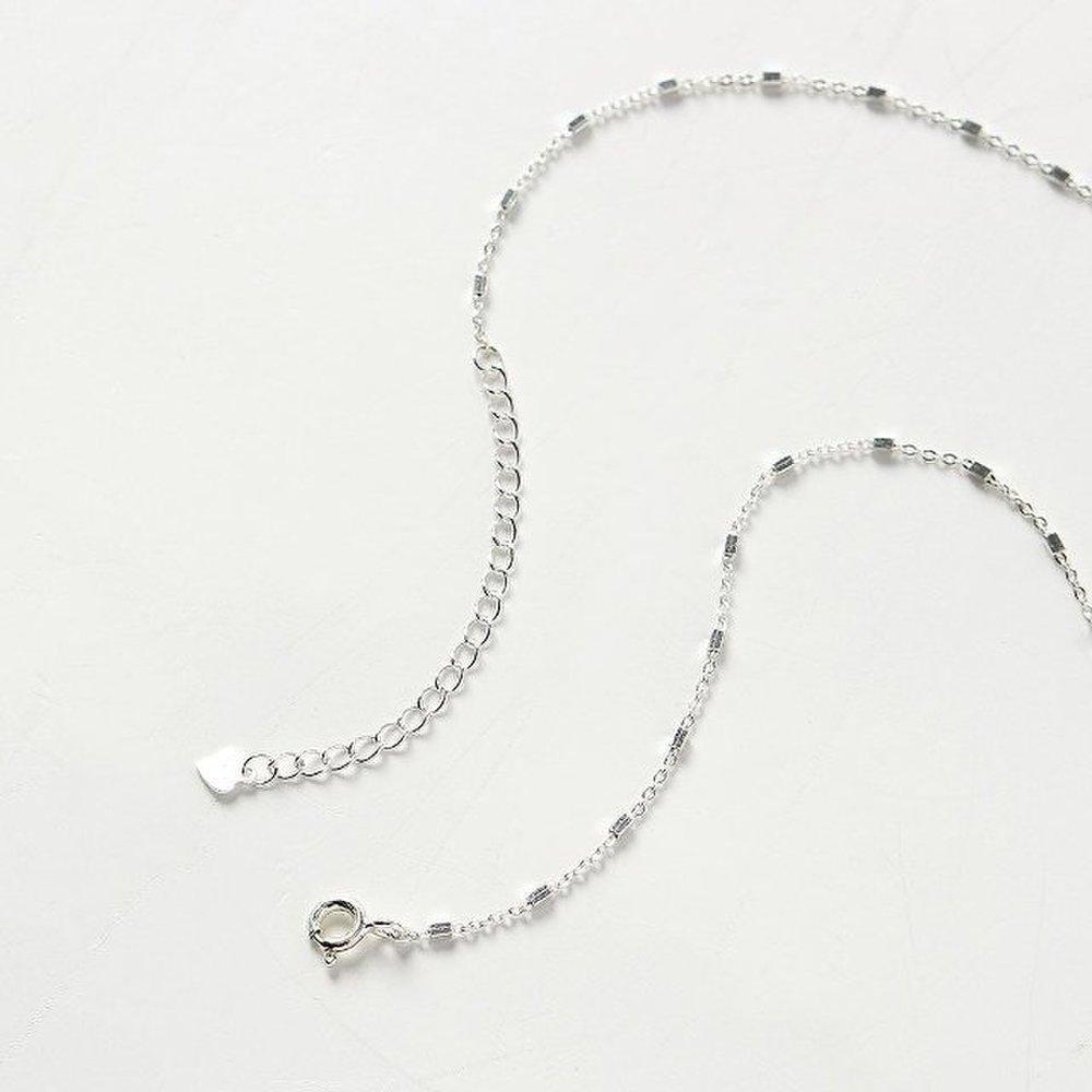 Necklace Silver Plated Layered (Wf7Fa6C)