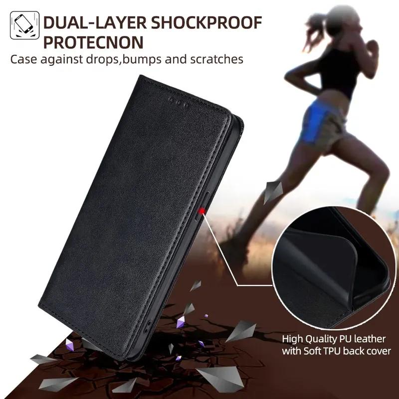 For Samsung Galaxy Xcover 7 Pro Case Wallet Cover Business Magnetic Flip Leather Case for Samsung Xcover 7 Pro Shockproof Cover