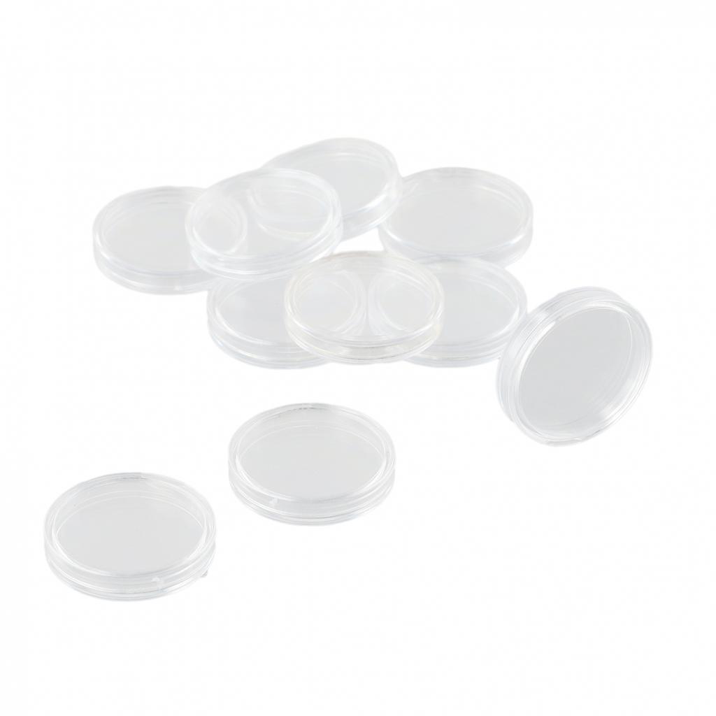 Storage Coin Holder Boxes Case Collection Accessories Transparent 26mm