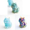 Resin Cat Aquarium Decor With Crystal Resin Resin Art For Home Office Gift