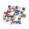 Perles en Porcelaine Céramique 6mm 8mm 10mm Perles Rondes Espacées Librement Charms pour Bracelets Boucles d'Oreilles Perles pour Collier Fabrication de Bijoux