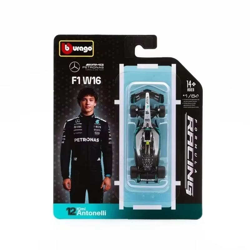 New In Stock Bburago 1:64 2025 F1 Sf-25 #16 #44 Rb21 Verstappen-#1  Mcl39 W16 Simulation Alloy Miniature Die-Cast Model Toy Gift