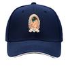 Retro Glam Portrait Bloom Emblem Hip Hop Hat Fashion Outdoor Sports Sandwich Baseball Cap