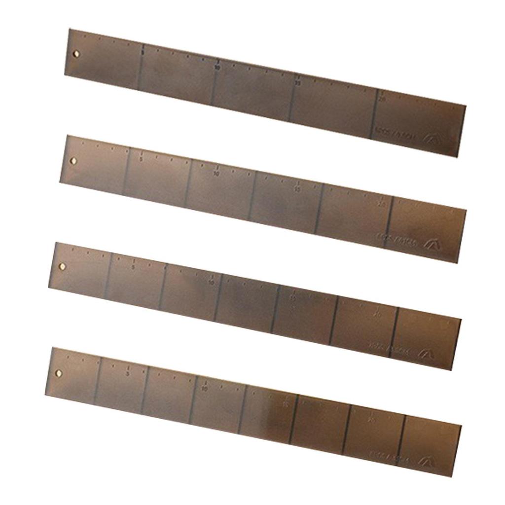 4Pcs Biscuit Cake Rolling Mold Professional Clear Graduated Scale Balance Ruler for Kitchen Wedding Restaurant Pastry Pizza