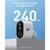 Caméra de Surveillance - AOSU - 2K WiFi - Batterie Longue Durée - IP66 Étanche - Vision Nocturne