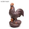 Yixing Purple Clay Tea Pet Lucky Chinese Zodiac Rooster Ornaments Handmade Tea Figurine Desktop Decoration Zisha Tea Set