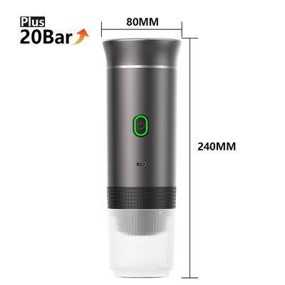 Machine à café expresso portable électrique sans fil pour voiture et maison, cafetière de camping, cafetière de voyage 3 en 1 pour capsules