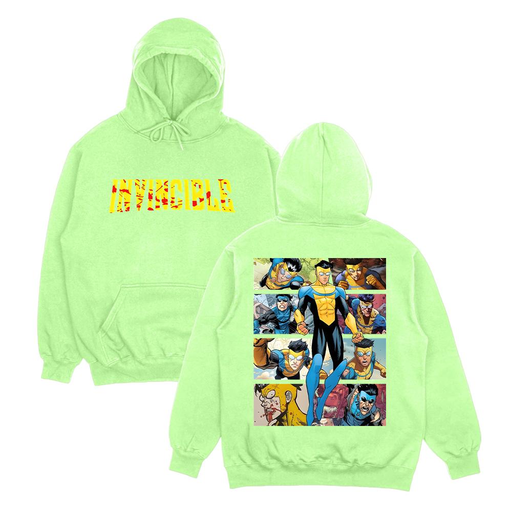 Invincible Hoodies Invincible Mark Superhero Unisex Sweatshirt Omni-Man Invincible Clothes Perfect Gift for Comic Lover Pullover Mens womens clothes