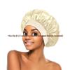 Women's Satin Wide-Brim Nightcap for Hair Care & Styling