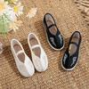 Children's Hanfu Shoes Ancient Style Girls Embroidered Shoes Chinese Style Boys Ancient Costume Performance Shoes Old Beijing Cloth Shoes Soft Sole