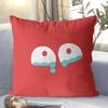 Cartoon Funny Expression Patterns Printing Pillow Cover Short Plush Suitable Living Rooms Bedrooms Sofas Throw Cushion Cover