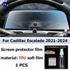 For Cadillac Escalade -2024 LCD Screen Anti fingerprint Matte TPU film Car navigation screen protector film Accessories PPF