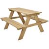 Table De Pique-nique En Bois Pour Enfant 79x89x50cm