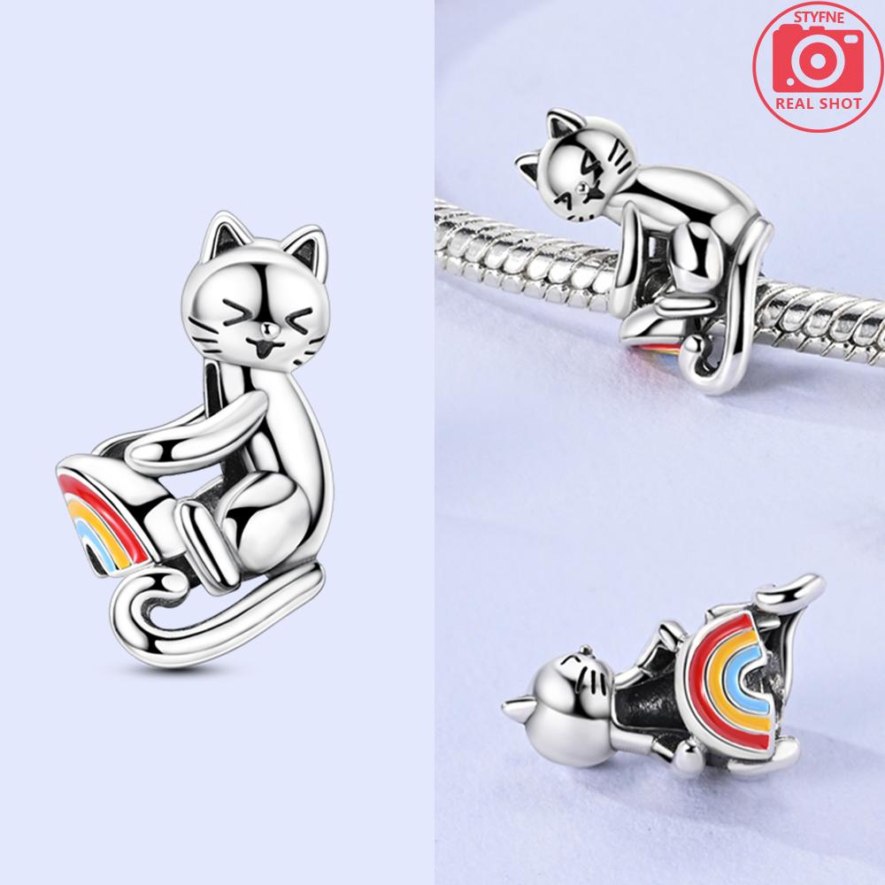 Original Animal Cats Owls Heart Leopards Beads Charms Copper Fit Bracelet Jewelry Diy Accessories Party Gift