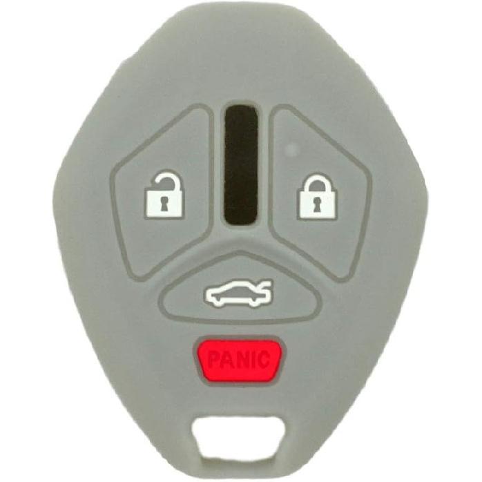 SEGADEN Silicone Cover Protector Case Holder Skin Jacket Compatible with MITSUBISHI 4 Button Remote Key Fob CV4522 Rose