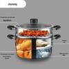 Joyoung Doppelschichtiger Dampfgarer aus Edelstahl