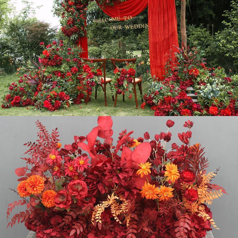 Large Silk Eucalyptus Floral Aisle Decoration for Weddings