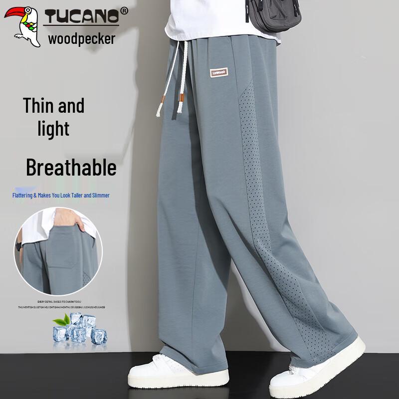 

TUCANO Men s Summer Breathable Loose Straight Casual Pants XL