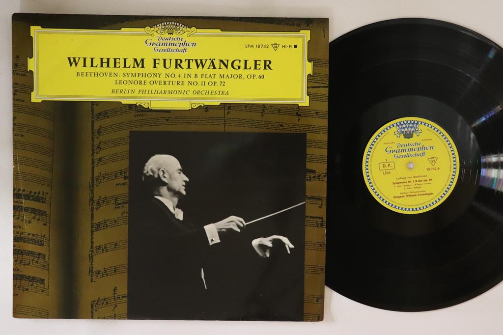 LP Record WILHELM FURTWANGLER BERLINER PHILH  Beethoven Symphony No. 4 In B Flat  LPM18742 DEUTSCHE GRAMM US Classical Used