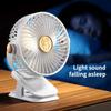 Clip-on Camping Fan 3 Speed Rechargeable Battery Operated Air Circulator Desktop Portable for Tent Office Dorm and Home
