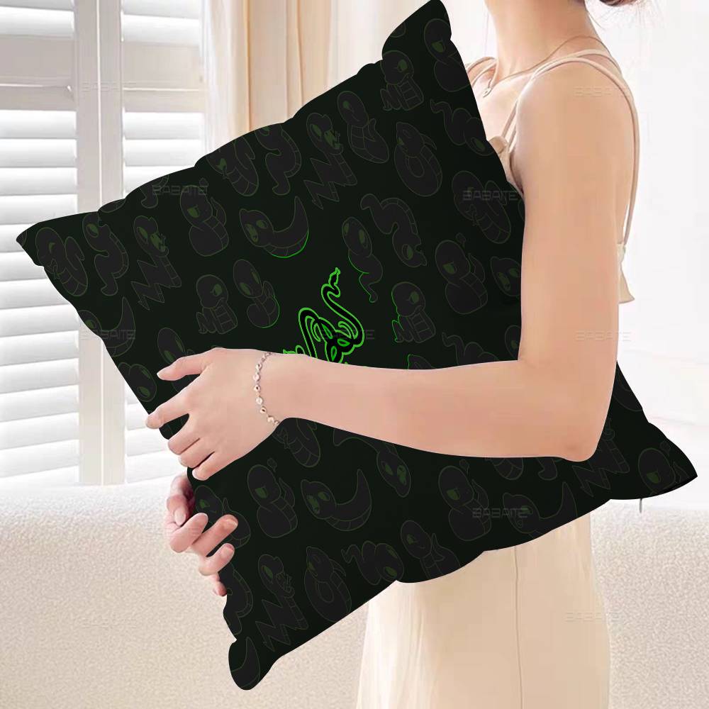 Game razer logo printed Maple Design Cushion Cover Happy Autumn Harvest decor Holiday Decorati Pillow Cover