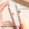 Fun Face-Changing Neutral Pen, High-Beauty Sausage Dog Click-to-Change Image Pen, 0.5mm Quick-Drying CS Exam Practice Black Pen