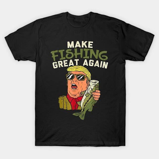 Make Fishing Great Again Funny Trump 2024 Fisherman Angler Gift Made in Australi M