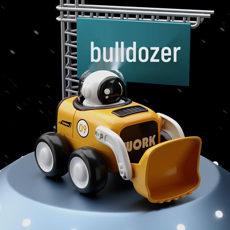 Cartoon Inertia Toy Car Set: Drop-resistant Engineering Vehicles for Boys – Includes Excavator & Bulldozer, Educational & Free Shipping