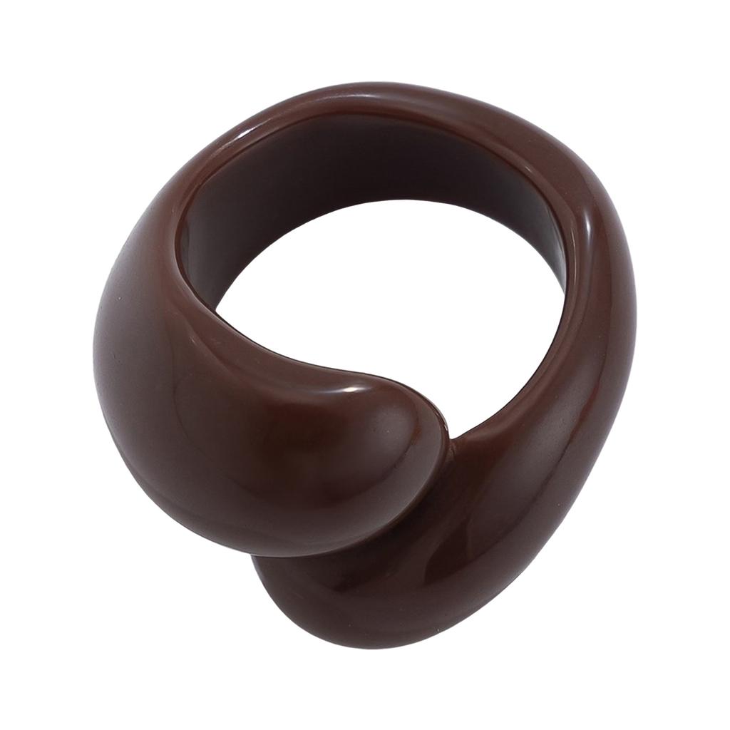 Trendig Oregelbunden Geometrisk Akrylring för Kvinnor Flickor Trendig Vattendroppe Akrylring Festtillbehör