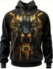 2025 Trendy 3D Animal Print Casual Hoodie - European & American Street Style