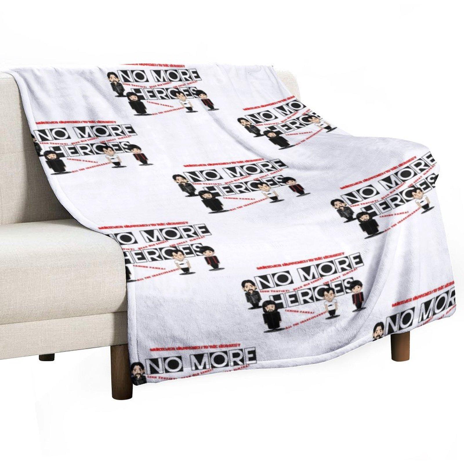 No More Heroes Throw Blanket Nap Blankets For Bed Bed covers Retros Blankets 30x40in
