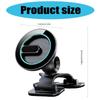 Magnetic Car Phone Mount with Suction Cup Strong N52 Magnets Adjustable Telescopic Arm Suitable for Dashboard Windscreen