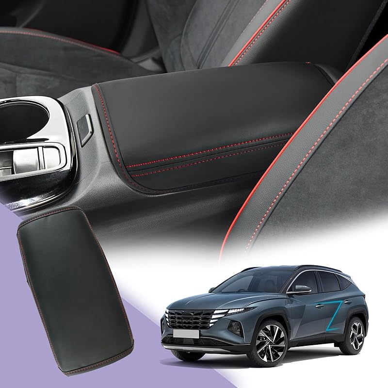 2025 Tucson Center Console Cover 2022-2025 Hyundai Tucson Armrest Cover Tucson Center Console Armrest Pad Soft Leather 2025 Tucson SEL Armrest