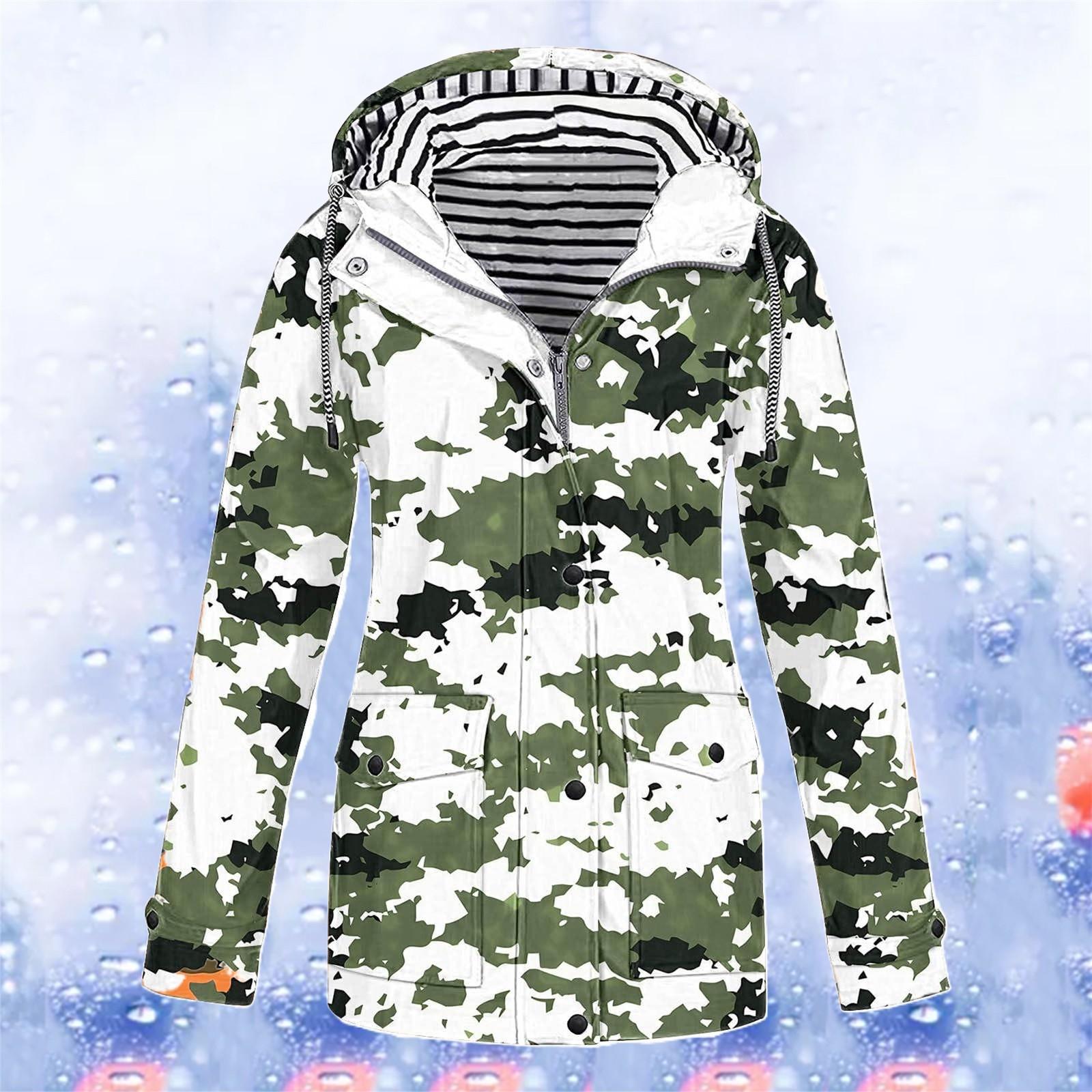 

Женская однотонная полосатая дождевик на открытом воздухе плюс водонепроницаемый плащ с капюшоном ветрозащитный XL