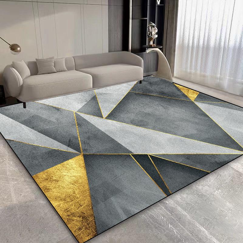 Severský lehký luxusní geometrický koberec do obývacího pokoje velkoplošný měkký snadno čistitelný koberec pro dekoraci ložnice rohožka do šatny