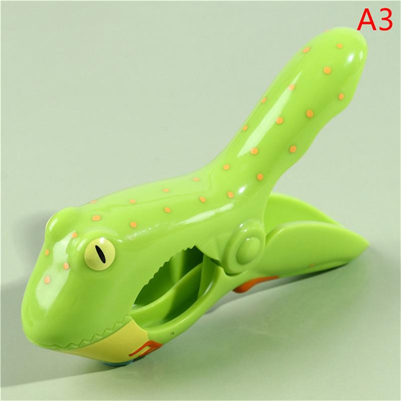 1PC Plastic Beach Towel Clips For Sunbeds Sun Lounger Animal Decorative Clothes Pegs Pins Large Size Drying Racks Retaining Clip