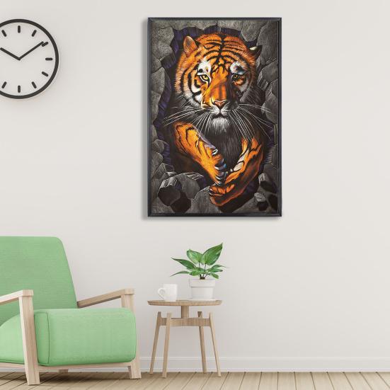1 Set DIY Diamond Painting Kit Exquisite Animal Floral Pattern Rhinestone Picture for Home Decoration