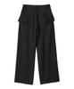 Biteoseljeu Illusion Wool Wide Pants - Charcoal