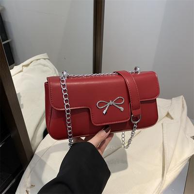 Sac neuf premium nœud simple mode été 2025 polyvalent chaîne de ville portable messager bandoulière