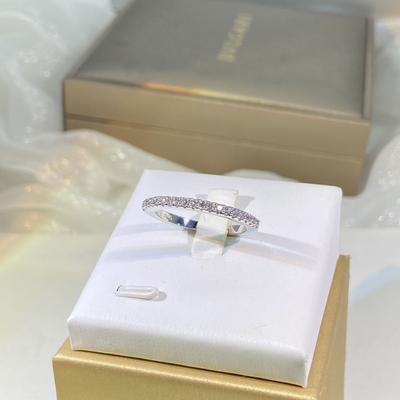Bagues populaires polyvalentes en zircon argenté pour femmes en Europe et en Amérique