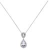 Retro Luxury Water Drop Pendant Necklace with Zircon Inlay - Classic Versatile Design