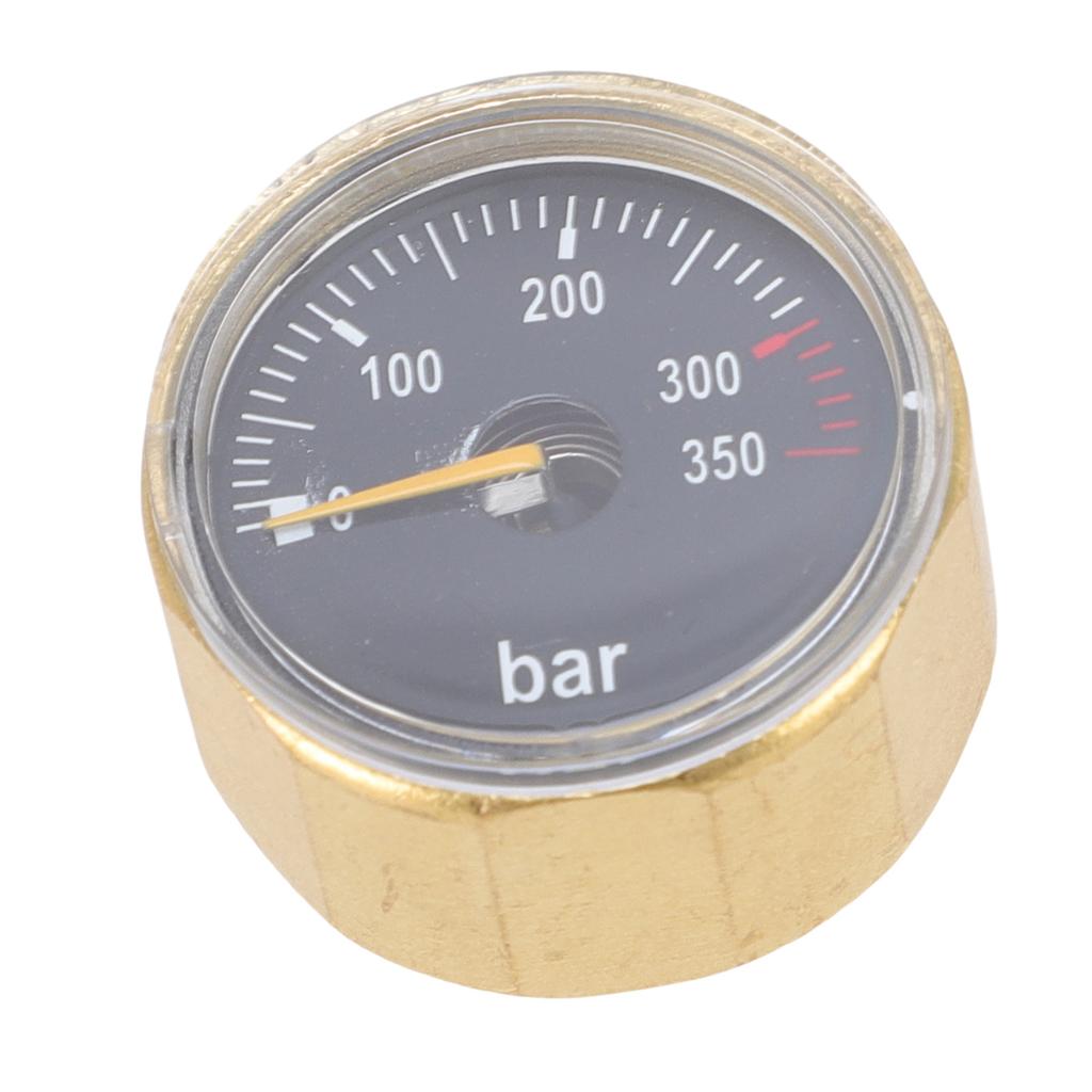 Air Cylinder Pressure Meter G18 Thread 350bar Brass Water Proof Glow In The Dark Pressure Meter