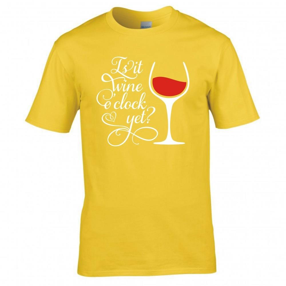 Funny Drinks Is It Wine O Clock Yet Tshirt