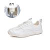 Leather Sneakers Women's 2025 New Summer Women's Shoes Flat-bottomed Breathable Forrest Gump Shoes Casual Versatile Ballet Training Shoes