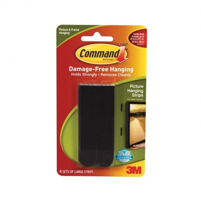 Command Picture Strips (Pack of 4) Large noir