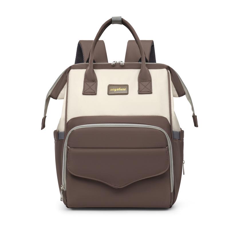 Large Capacity Water-Repellent Mummy Bag with Wet-Dry Separation - Mother & Baby Backpack 29x21x41 cm