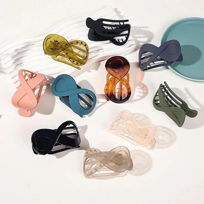 Nahtlose Kunststoff Matt Entenschnabel Klaue Frauen Mädchen Koreanische Einfache Pferdeschwanz Halter Haar Clip Haarnadel Styling Werkzeug Haar Zubehör