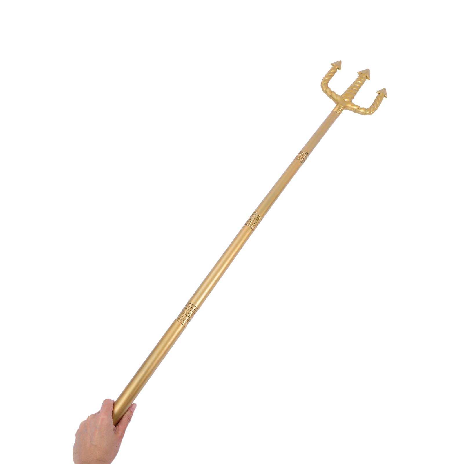 Plastik Dreizack Teufels Dreizack Kostüm Requisite Halloween Kostümzubehör Für Cosplay Und Bühnenauftritte gold