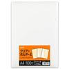Plus Clear File Holder E A4 100 sheets 0.18mm Transparent (Milky White) FL-270HO 88-138